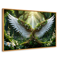 Cuadros Decorativos Canvas Revolution | Alas De La Jungla | Rectangular | Portada | Marco Madera