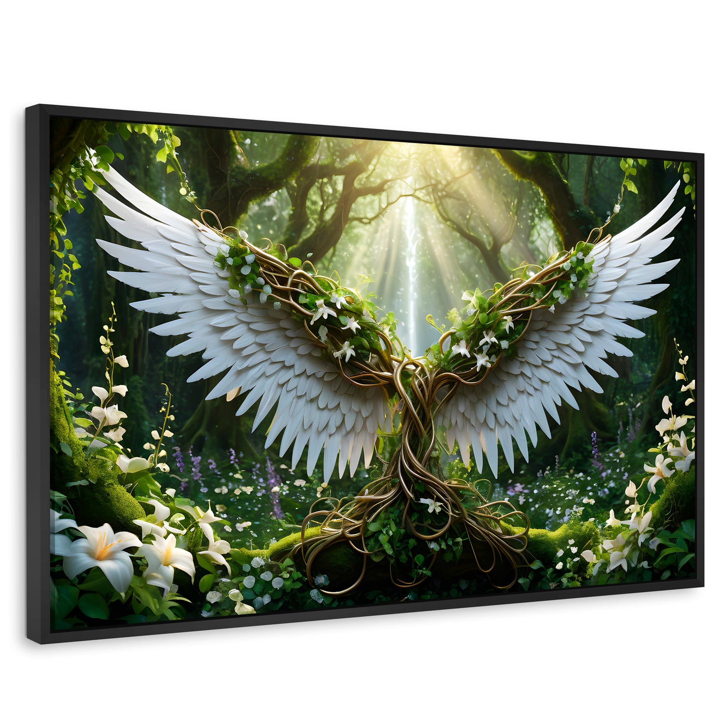 Cuadros Decorativos Canvas Revolution | Alas De La Jungla | Rectangular | Portada | Marco Negro