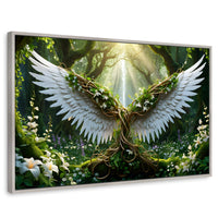 Cuadros Decorativos Canvas Revolution | Alas De La Jungla | Rectangular | Portada | Marco Plateado