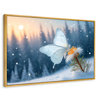 Cuadros Decorativos Canvas Revolution | Alas De Nieve | Rectangular | Portada | Marco Dorado