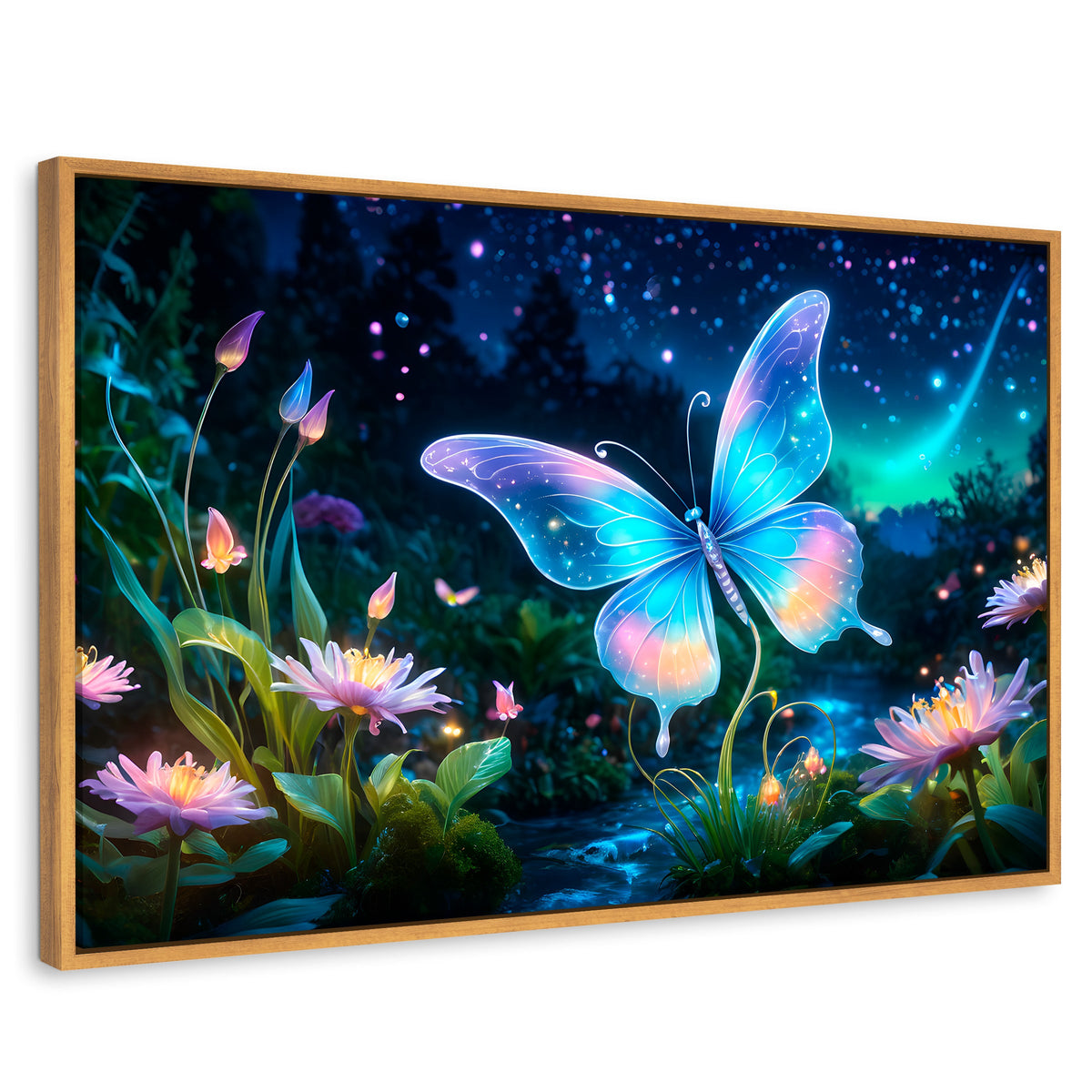 Cuadros Decorativos Canvas Revolution | Alas En El Rio | Rectangular | Portada | Marco Madera