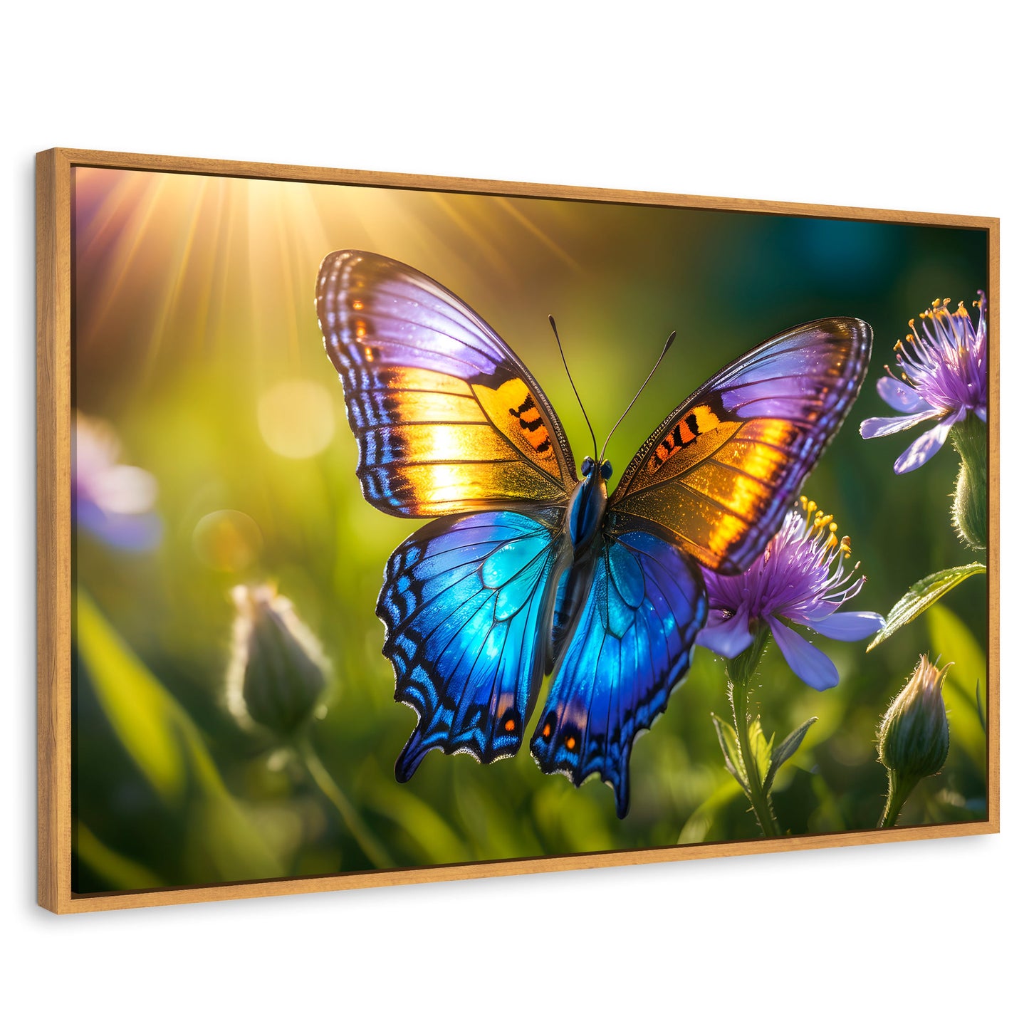 Cuadros Decorativos Canvas Revolution | Alas En El Sol | Rectangular | Portada | Marco Madera