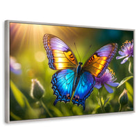 Cuadros Decorativos Canvas Revolution | Alas En El Sol | Rectangular | Portada | Marco Plateado