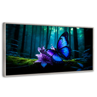 Cuadros Decorativos Canvas Revolution | Alas Entre Arboles | Panoramico | Portada | Marco Blanco