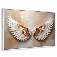 Cuadros Decorativos Canvas Revolution | Alas Espiritu Sol | Rectangular | Portada | Marco Blanco