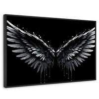 Cuadros Decorativos Canvas Revolution | Alas Esplendidas | Rectangular | Portada | Marco Negro