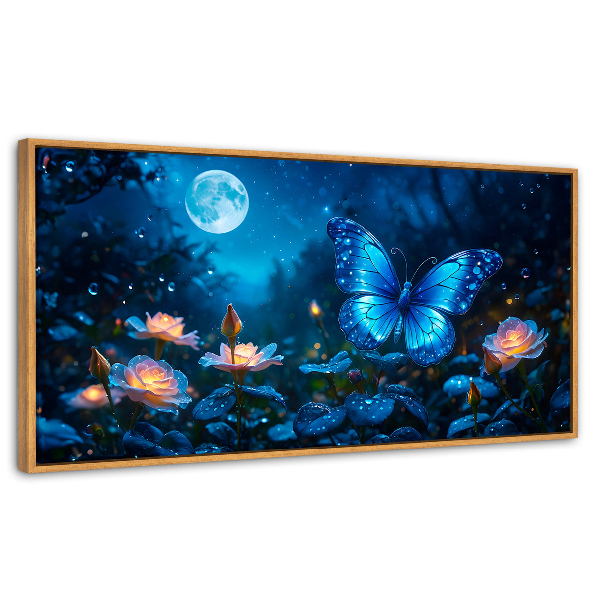 Cuadros Decorativos Canvas Revolution | Alas Nocturnas | Panoramico | Portada | Marco Negro