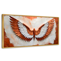 Cuadros Decorativos Canvas Revolution | Alas Vibrante Sol | Panoramico | Portada | Marco Madera