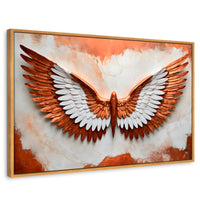 Cuadros Decorativos Canvas Revolution | Alas Vibrante Sol | Rectangular | Portada | Marco Madera