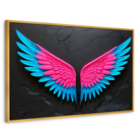 Cuadros Decorativos Canvas Revolution | Alas Vuelo De Luz | Rectangular | Portada | Marco Dorado