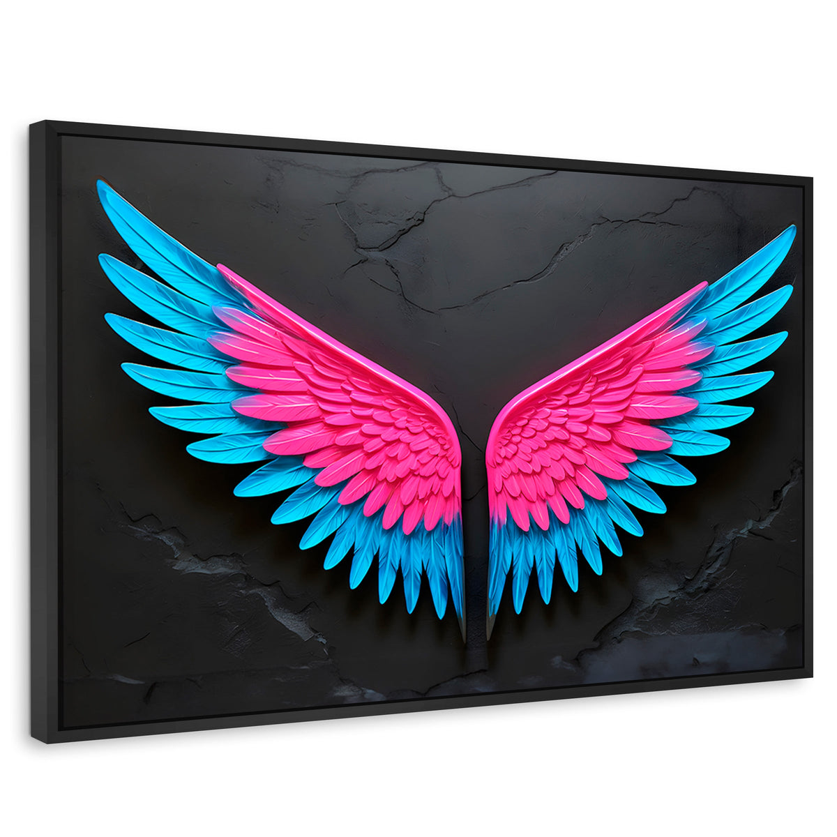 Cuadros Decorativos Canvas Revolution | Alas Vuelo De Luz | Rectangular | Portada | Marco Negro