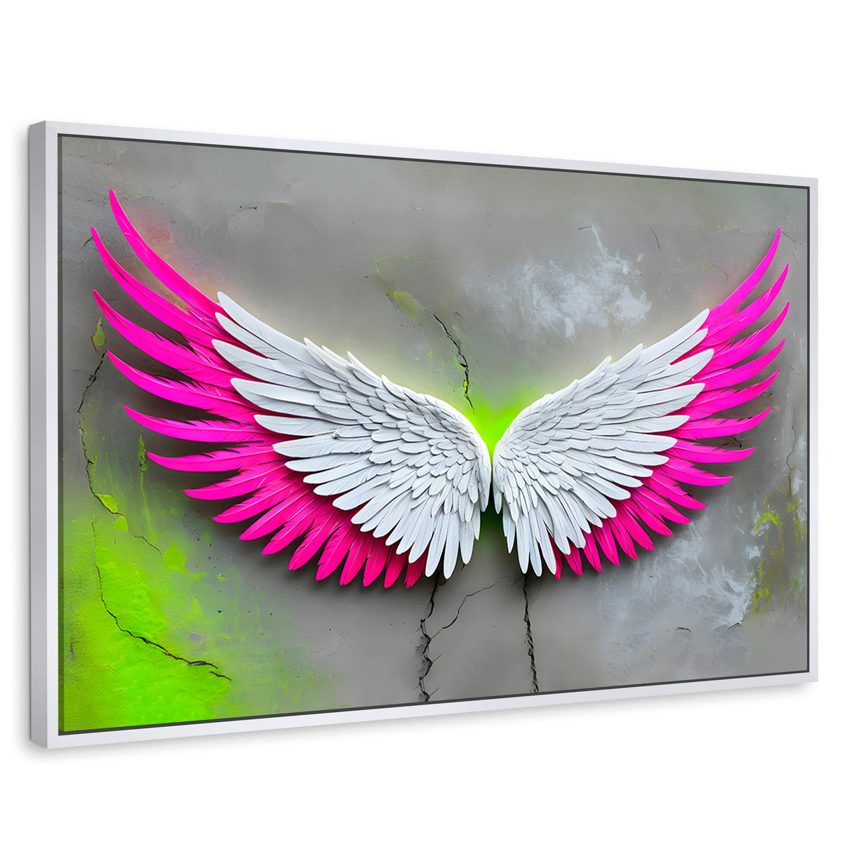 Cuadros Decorativos Canvas Revolution | Alas Vuelo Intenso | Rectangular | Portada | Marco Blanco