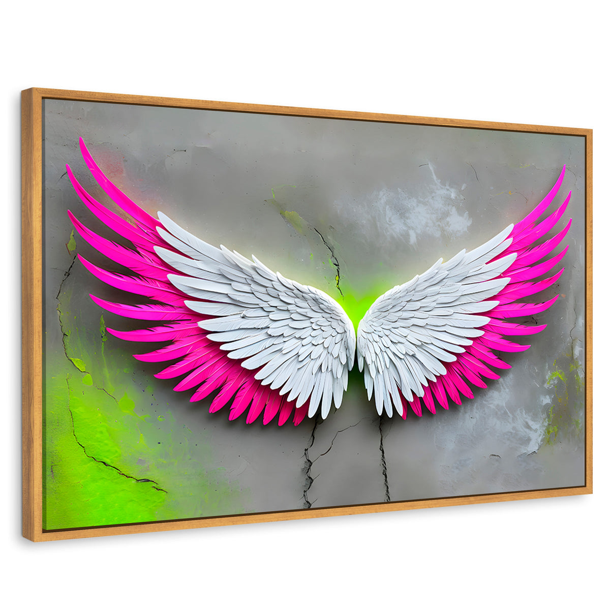 Cuadros Decorativos Canvas Revolution | Alas Vuelo Intenso | Rectangular | Portada | Marco Madera