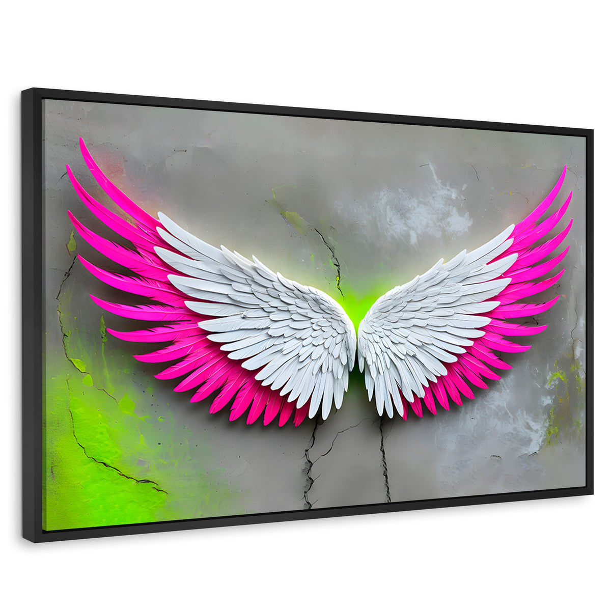 Cuadros Decorativos Canvas Revolution | Alas Vuelo Intenso | Rectangular | Portada | Marco Negro
