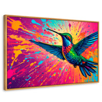 Cuadros Decorativos Canvas Revolution | Aleteo Prismatico | Rectangular | Portada | Marco Madera