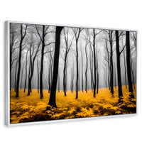 Cuadros Decorativos Canvas Revolution | Amarillo Natural | Rectangular | Portada | Marco Blanco