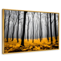 Cuadros Decorativos Canvas Revolution | Amarillo Natural | Rectangular | Portada | Marco Dorado