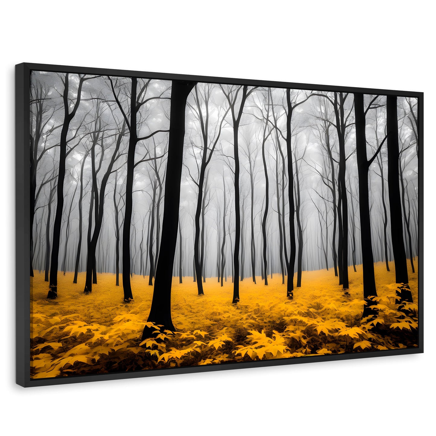 Cuadros Decorativos Canvas Revolution | Amarillo Natural | Rectangular | Portada | Marco Negro