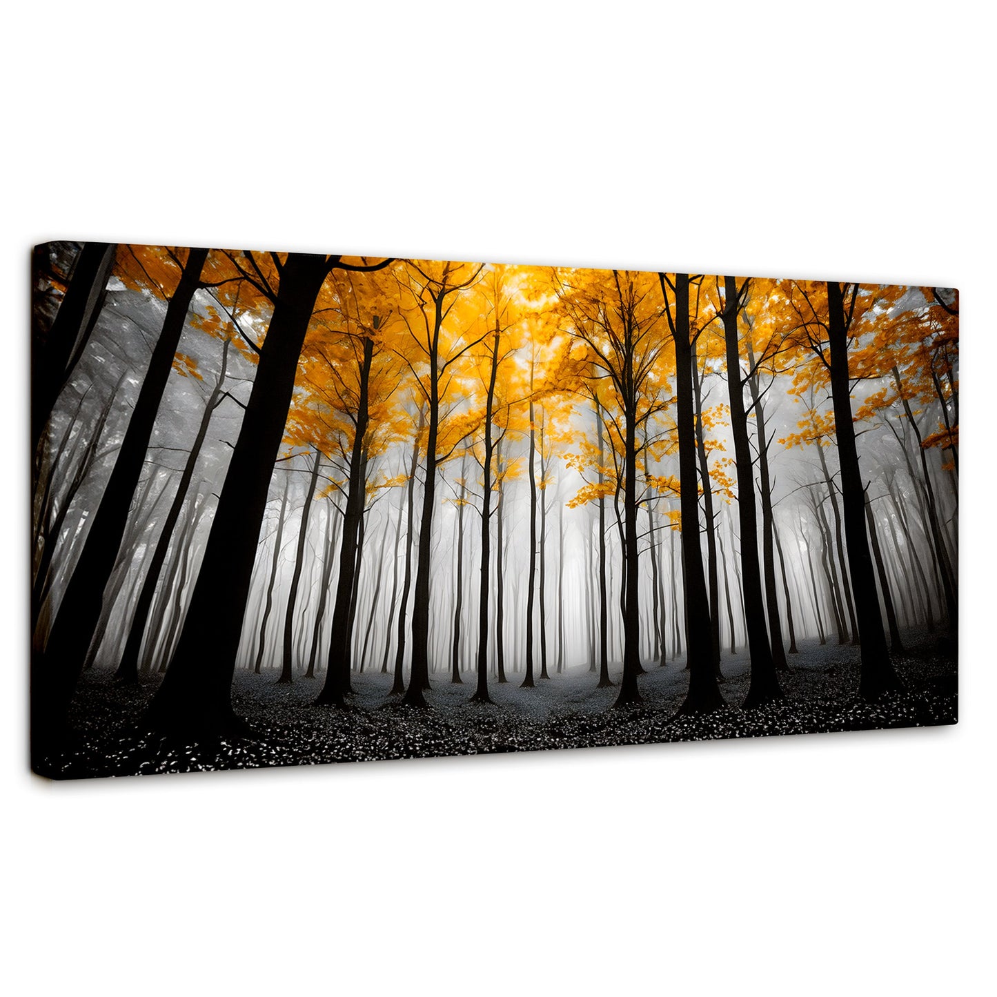 Cuadros Decorativos Canvas Revolution | Amarillo Silente | Panoramico | Portada | Marco SinMarco