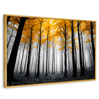 Cuadros Decorativos Canvas Revolution | Amarillo Silente | Rectangular | Portada | Marco Dorado
