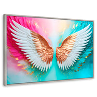 Cuadros Decorativos Canvas Revolution | Angel Espiritu Luz | Rectangular | Portada | Marco Plateado