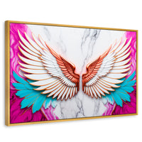 Cuadros Decorativos Canvas Revolution | Angel Vuelo Divino | Rectangular | Portada | Marco Dorado