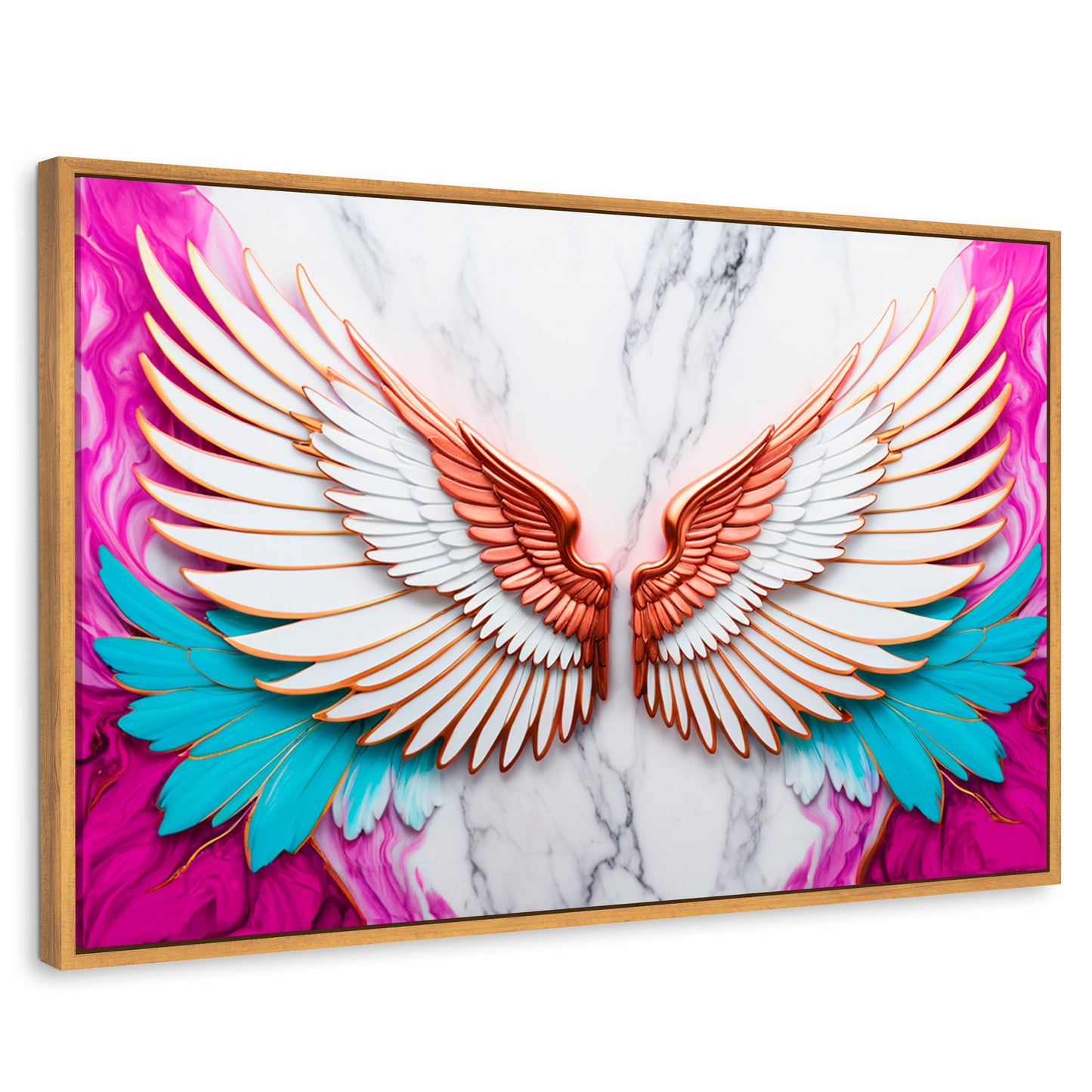 Cuadros Decorativos Canvas Revolution | Angel Vuelo Divino | Rectangular | Portada | Marco Madera