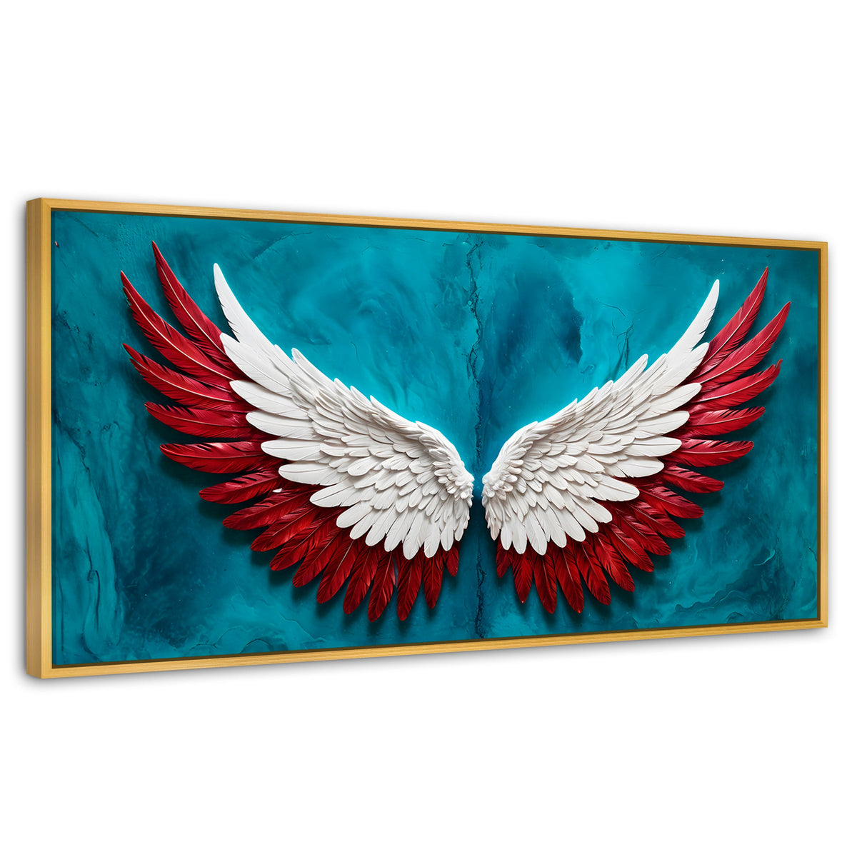 Cuadros Decorativos Canvas Revolution | Angel Vuelo Puro | Panoramico | Portada | Marco Madera