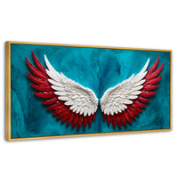 Cuadros Decorativos Canvas Revolution | Angel Vuelo Puro | Panoramico | Portada | Marco Madera
