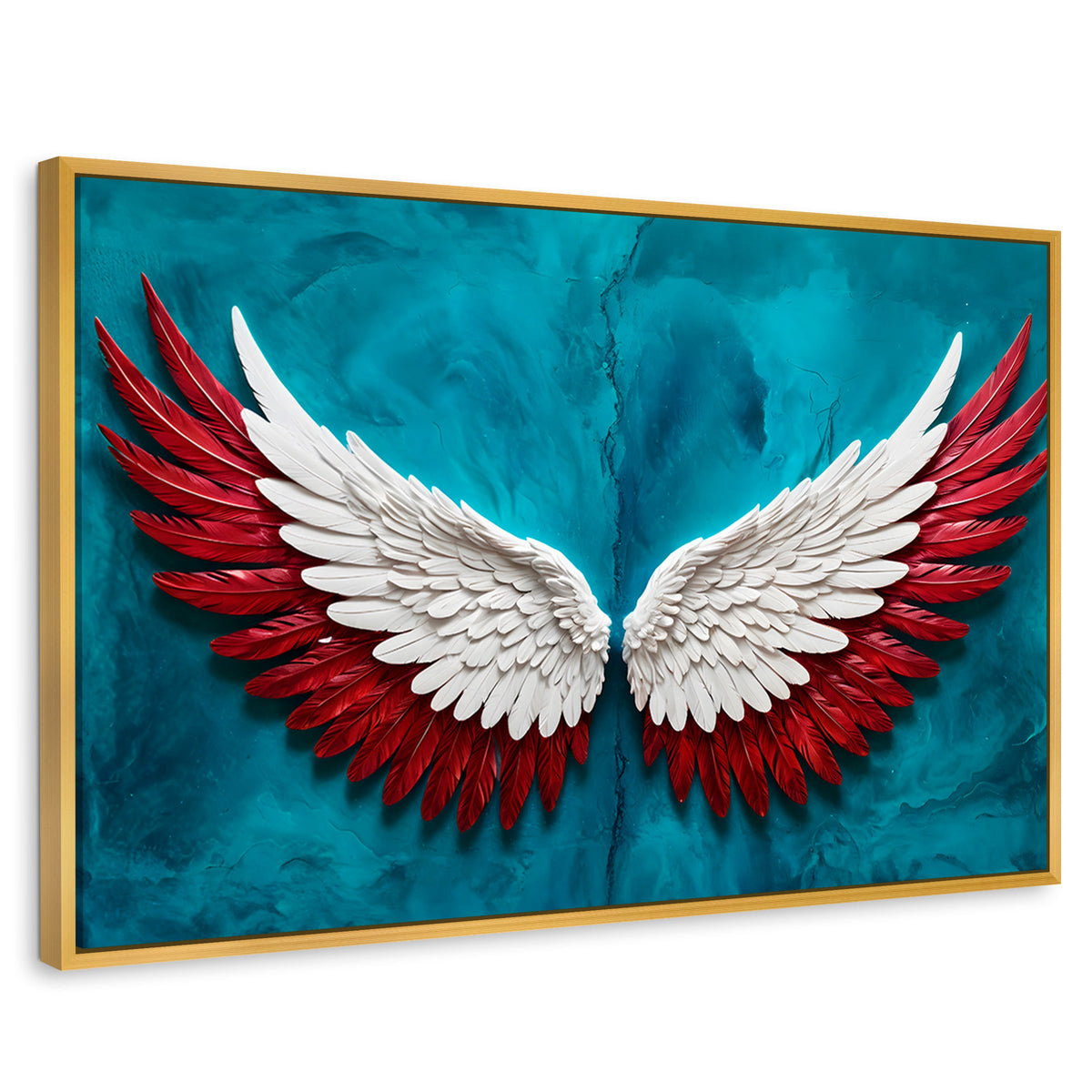 Cuadros Decorativos Canvas Revolution | Angel Vuelo Puro | Rectangular | Portada | Marco Dorado