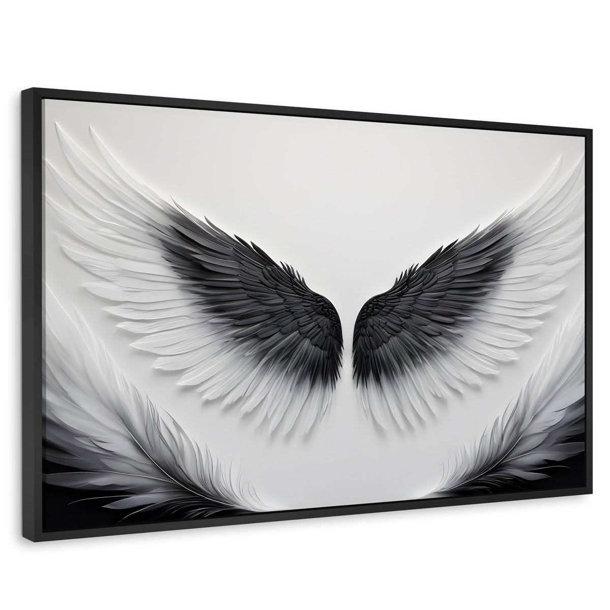 Cuadros Decorativos Canvas Revolution | Angel Vuelo Sagrado | Rectangular | Portada | Marco Negro