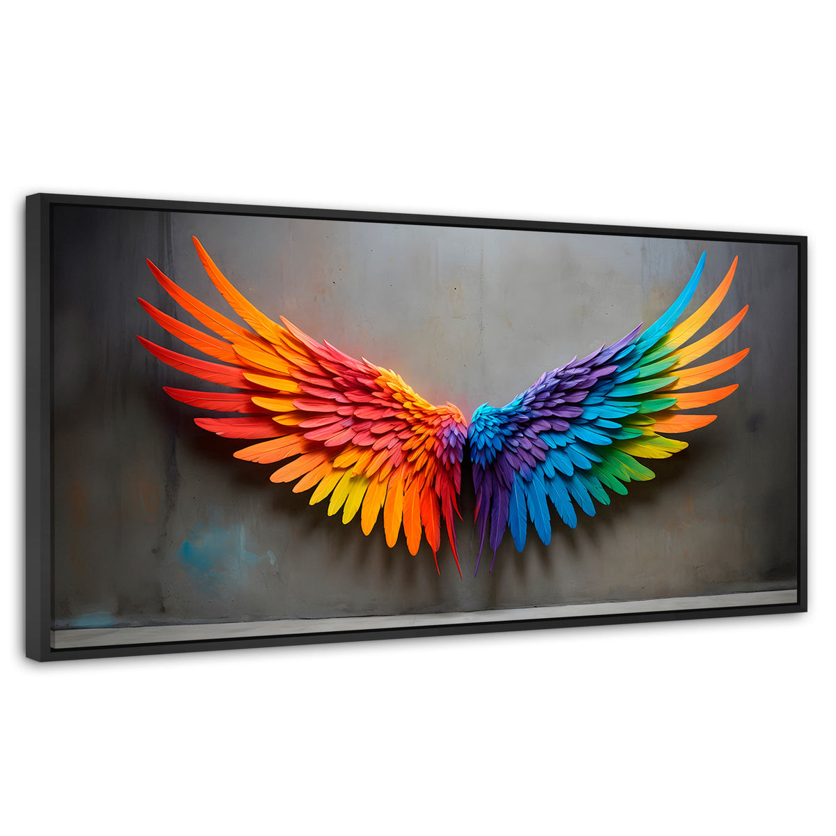 Cuadros Decorativos Canvas Revolution | Angel Vuelo Sutil | Panoramico | Portada | Marco Plateado