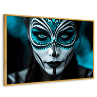 Cuadros Decorativos Canvas Revolution | Aqua En El Rostro | Rectangular | Portada | Marco Dorado
