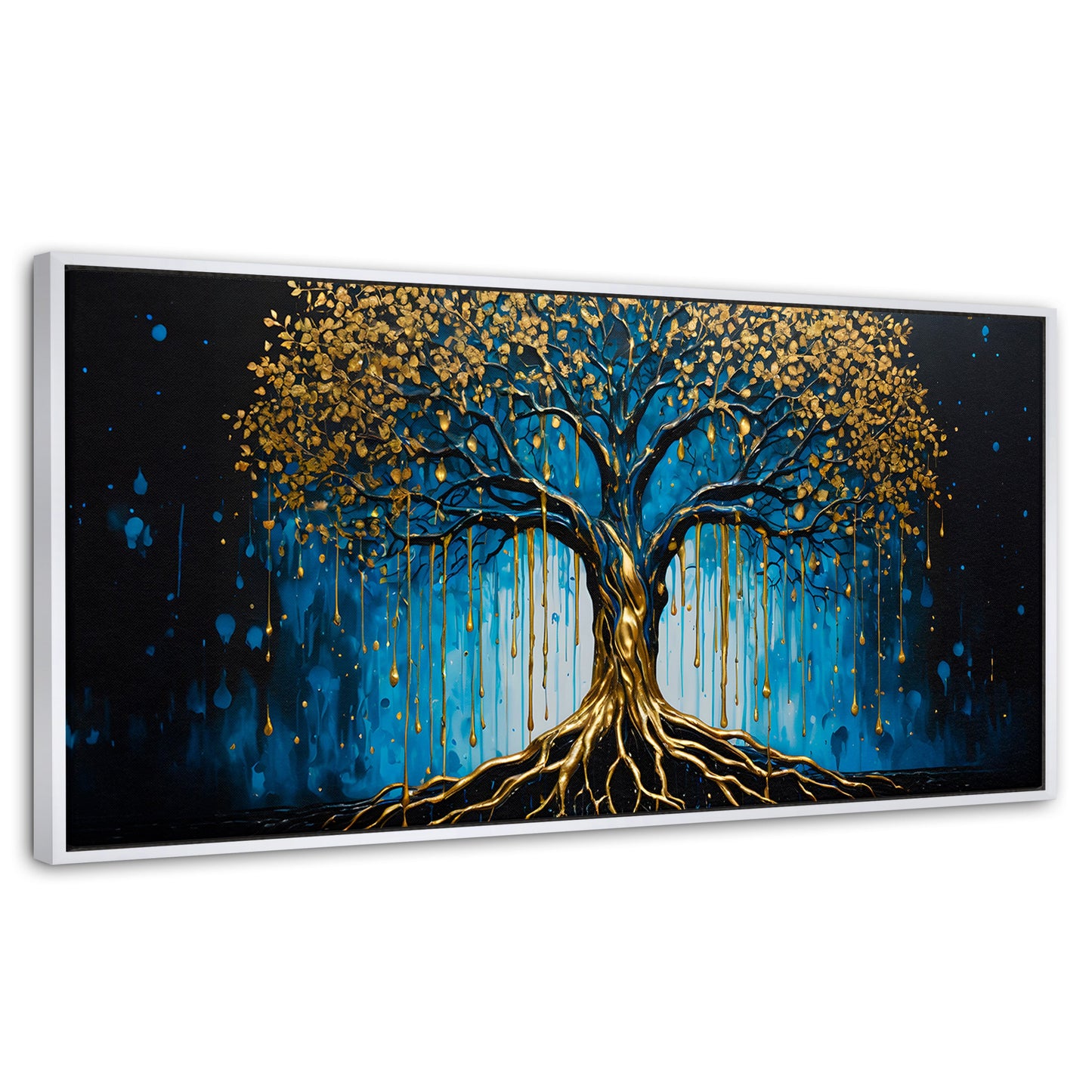 Cuadros Decorativos Canvas Revolution | Arbol Alma Dorada | Panoramico | Portada