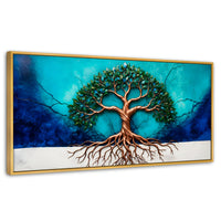Cuadros Decorativos Canvas Revolution | Arbol Vida Energia | Panoramico | Portada | Marco Madera