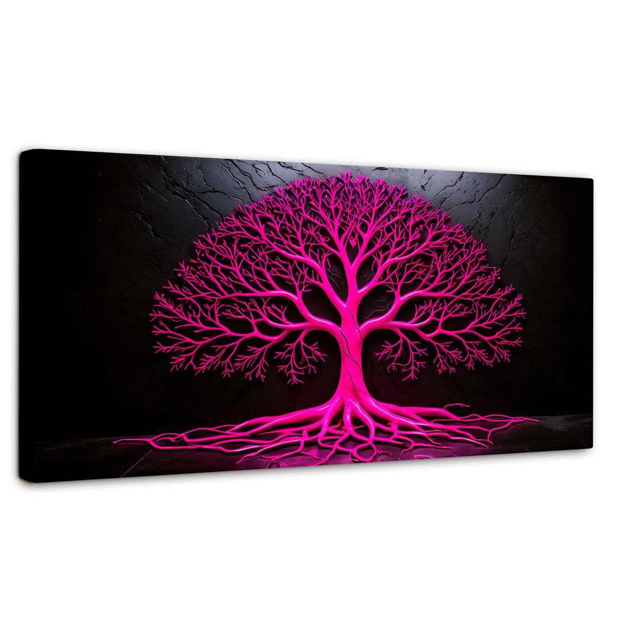 Cuadros Decorativos Canvas Revolution | Arbol Vida Rosa | Panoramico | Portada | Marco SinMarco