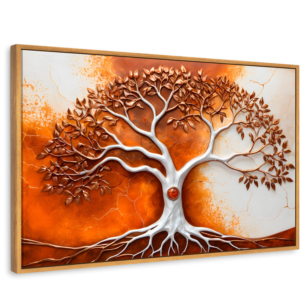 Cuadros Decorativos Canvas Revolution | Arbol Vida Tierra | Rectangular | Portada | Marco Madera