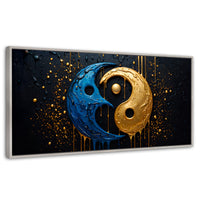 Cuadros Decorativos Canvas Revolution | Armonia Yin Yang | Panoramico | Portada | Marco Blanco