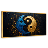 Cuadros Decorativos Canvas Revolution | Armonia Yin Yang | Panoramico | Portada | Marco Madera