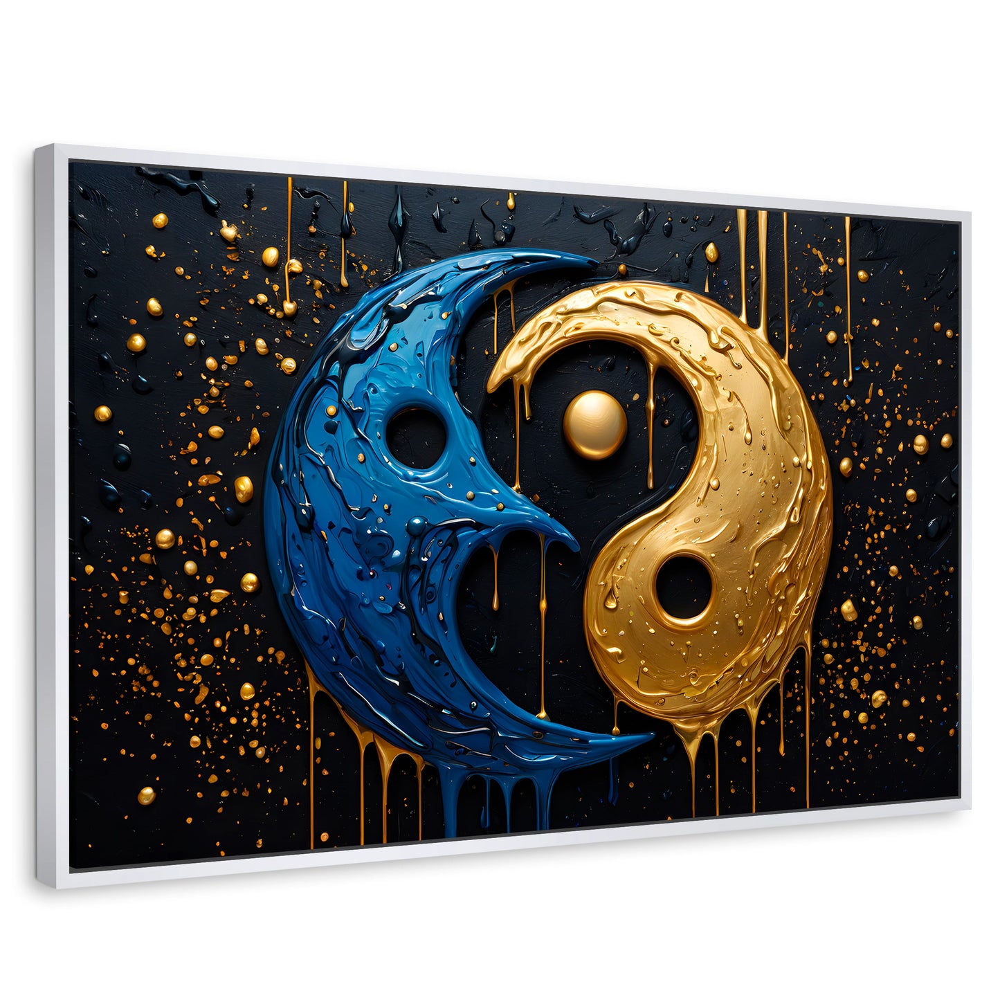 Cuadros Decorativos Canvas Revolution | Armonia Yin Yang | Rectangular | Portada | Marco Blanco