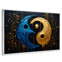 Cuadros Decorativos Canvas Revolution | Armonia Yin Yang | Rectangular | Portada | Marco Blanco