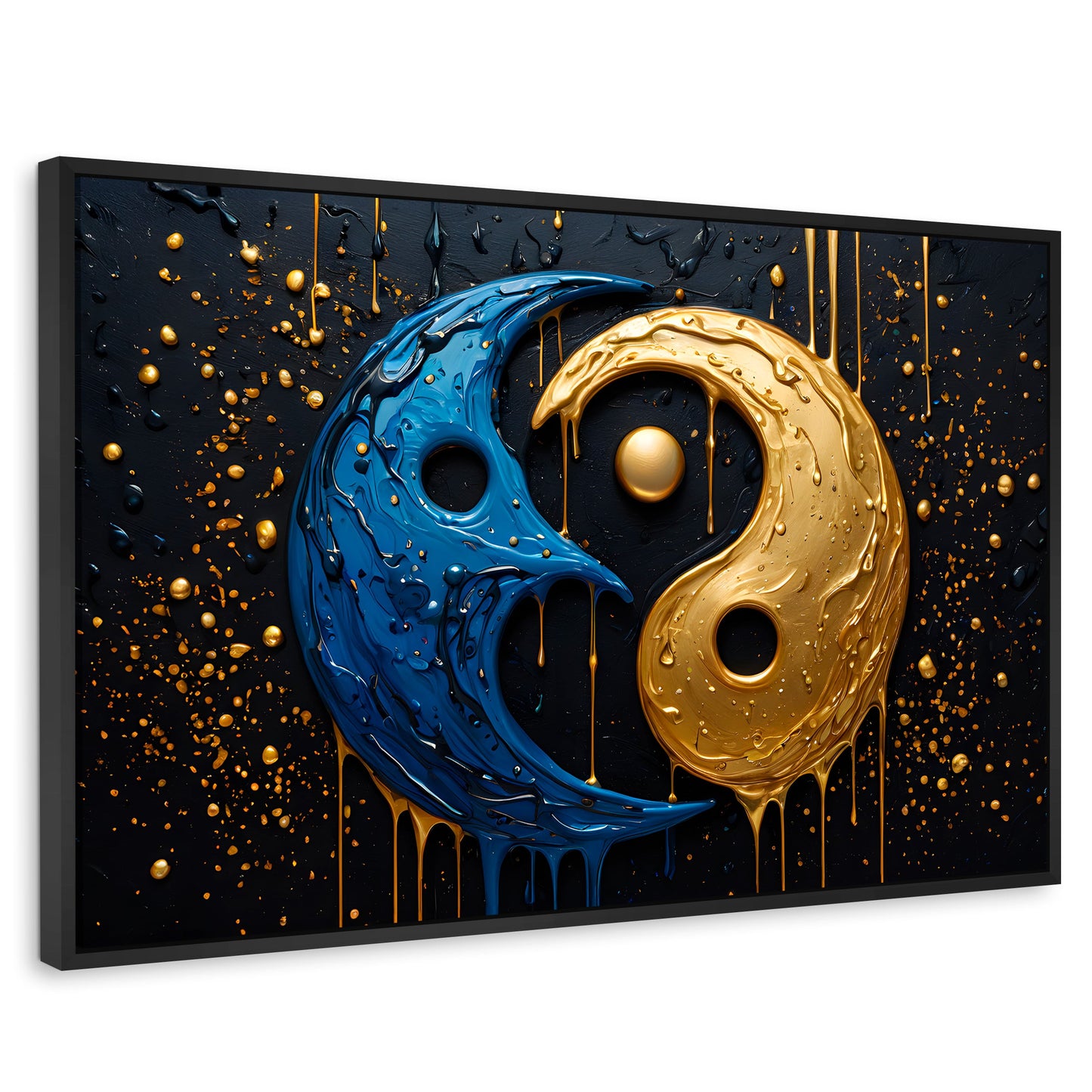 Cuadros Decorativos Canvas Revolution | Armonia Yin Yang | Rectangular | Portada | Marco Negro