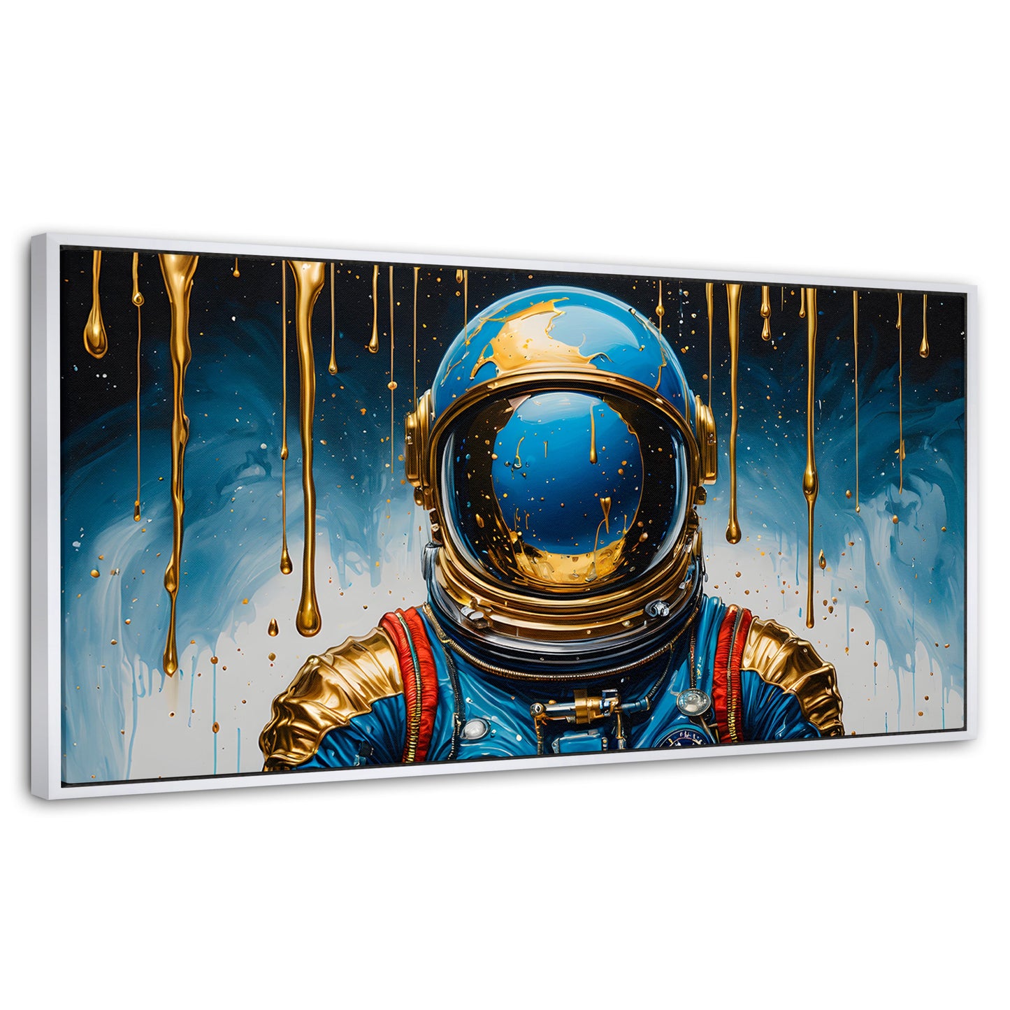 Cuadros Decorativos Canvas Revolution | Astronauta Azul | Panoramico | Portada