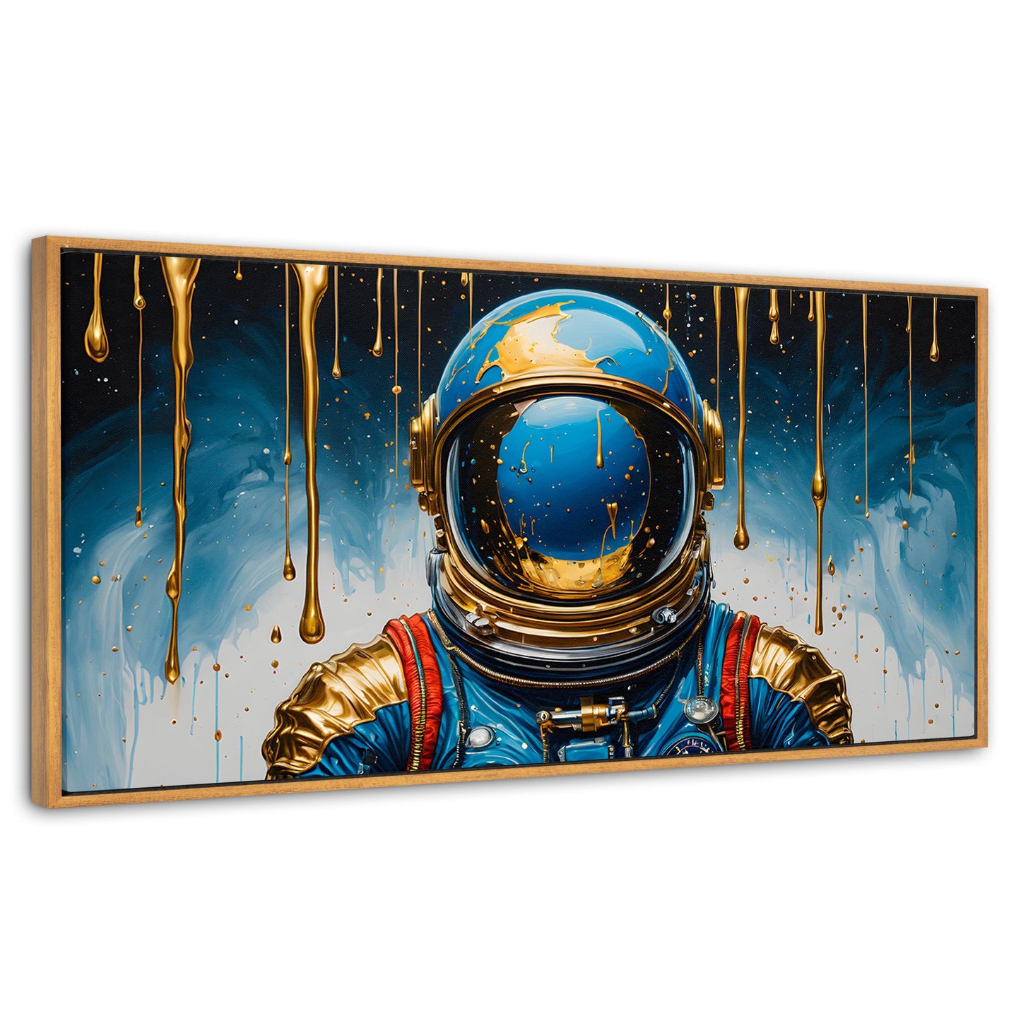 Cuadros Decorativos Canvas Revolution | Astronauta Azul | Panoramico | Portada