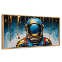 Cuadros Decorativos Canvas Revolution | Astronauta Azul | Panoramico | Portada