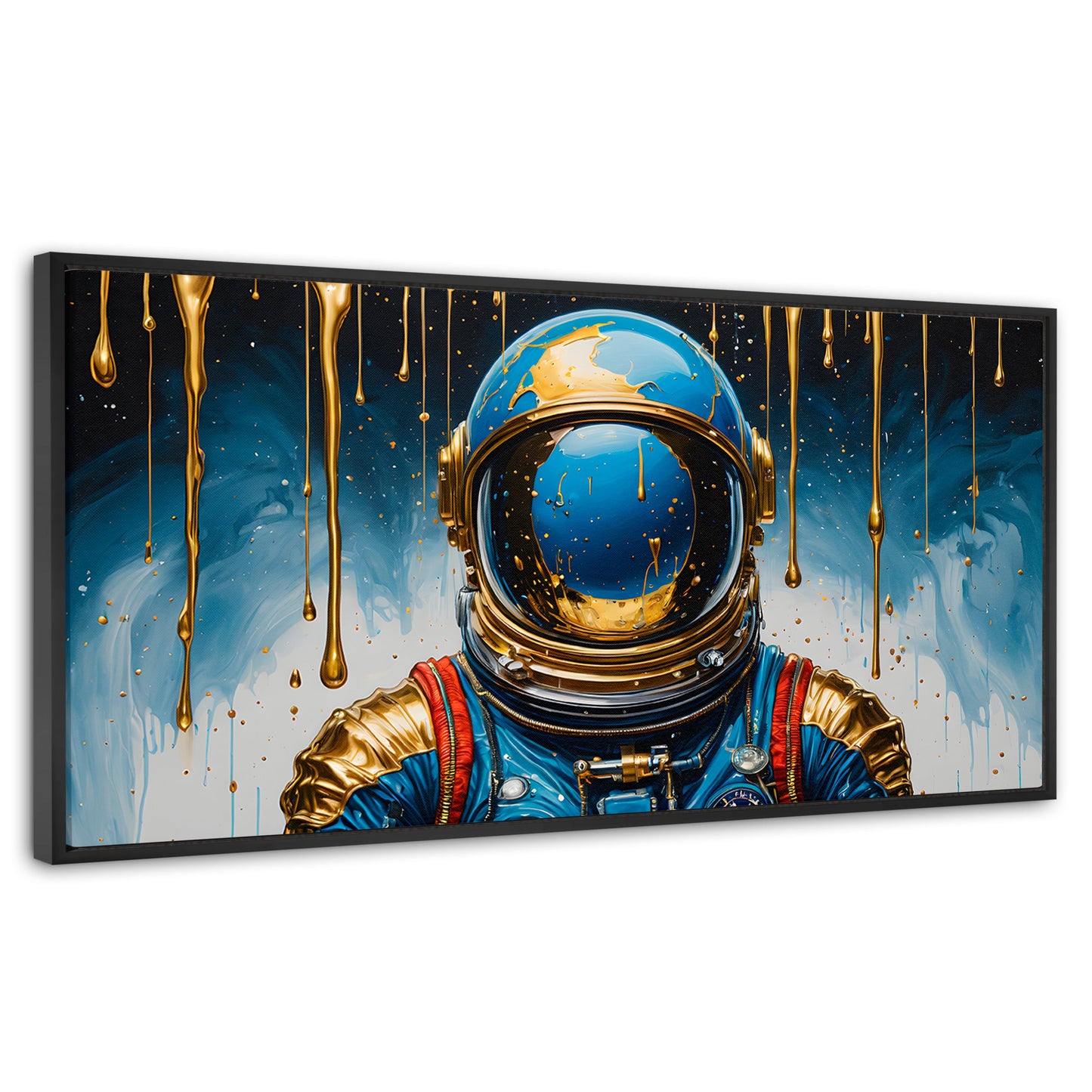 Cuadros Decorativos Canvas Revolution | Astronauta Azul | Panoramico | Portada