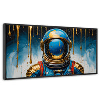 Cuadros Decorativos Canvas Revolution | Astronauta Azul | Panoramico | Portada