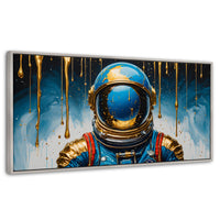 Cuadros Decorativos Canvas Revolution | Astronauta Azul | Panoramico | Portada
