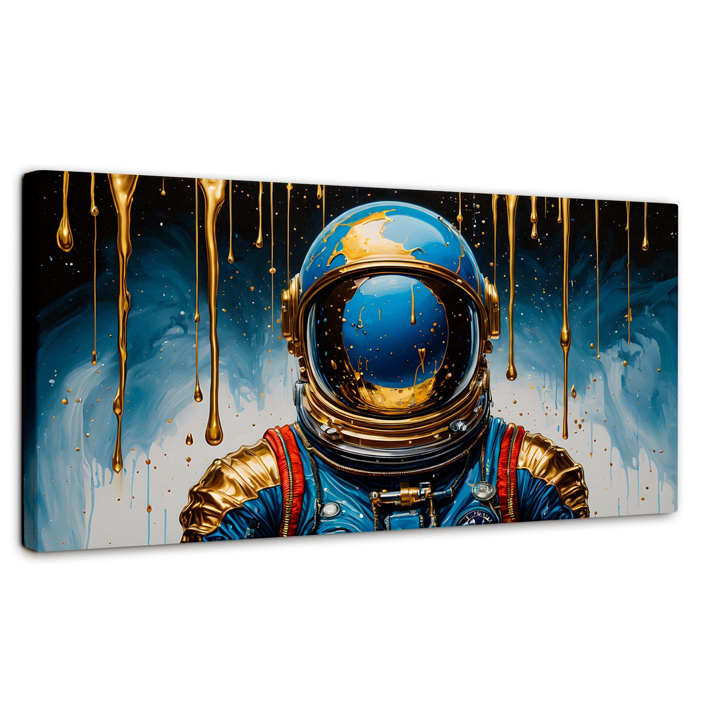 Cuadros Decorativos Canvas Revolution | Astronauta Azul | Panoramico | Portada