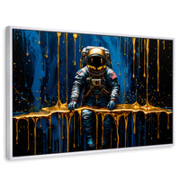 Cuadros Decorativos Canvas Revolution | Astronauta Dorado | Rectangular | Portada